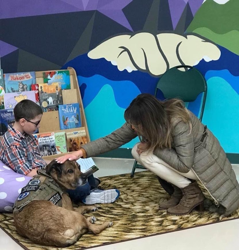 A rural visit — quiet presence, steady focus.